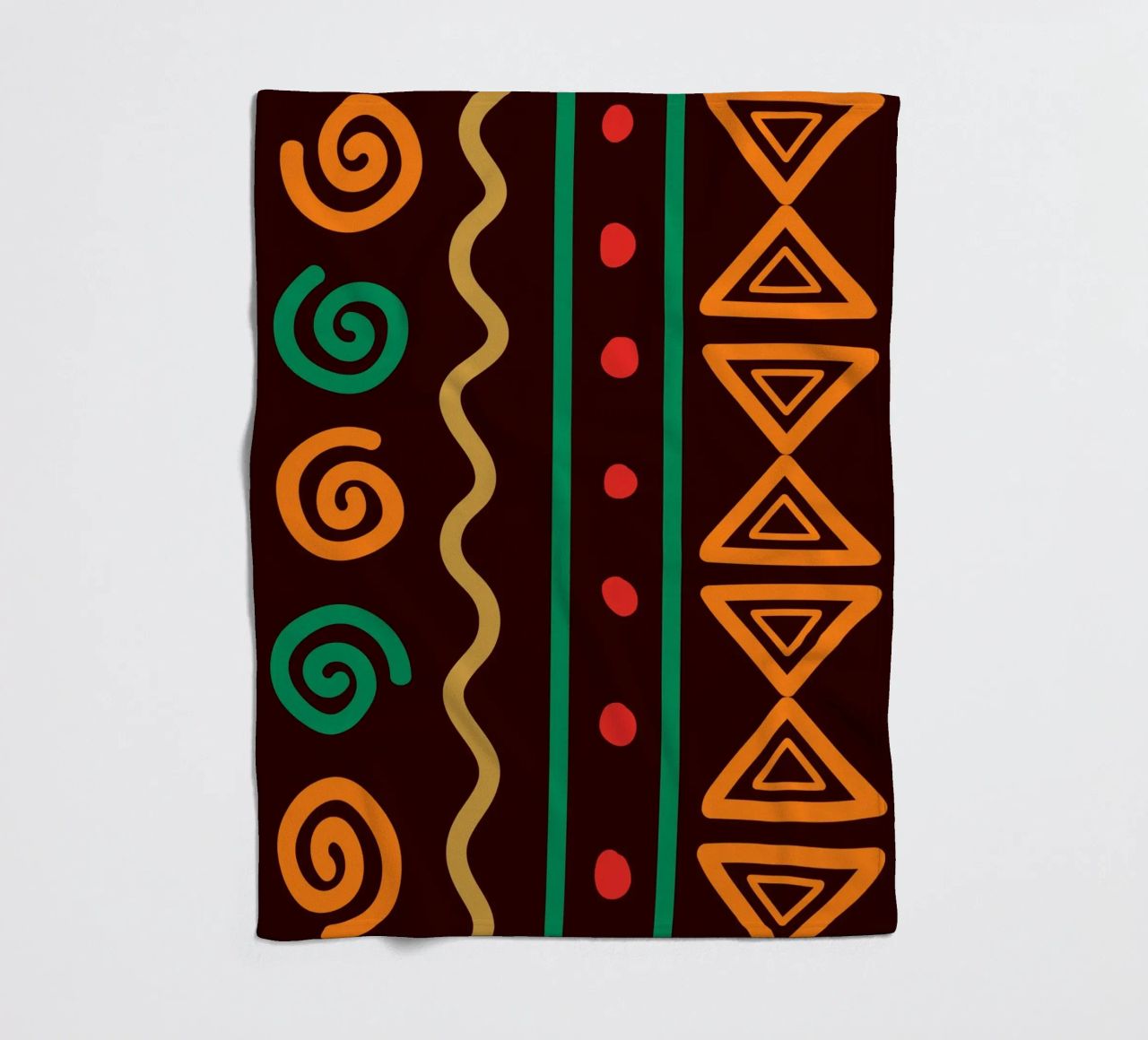 Afro design fleece blanket by LisaArtes