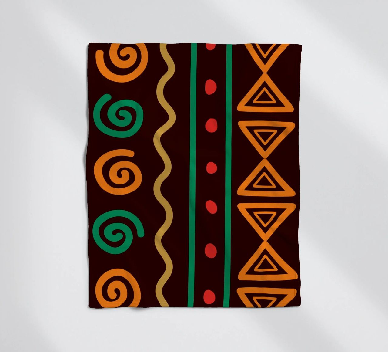 Afro design fleece blanket by LisaArtes