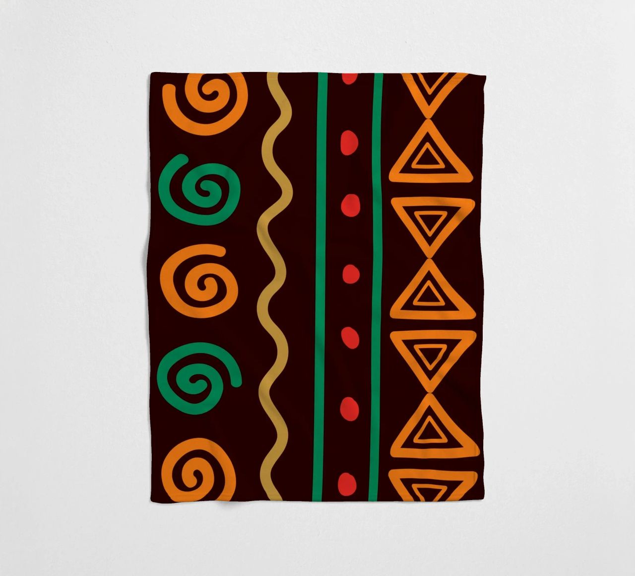 Afro design fleece blanket by LisaArtes