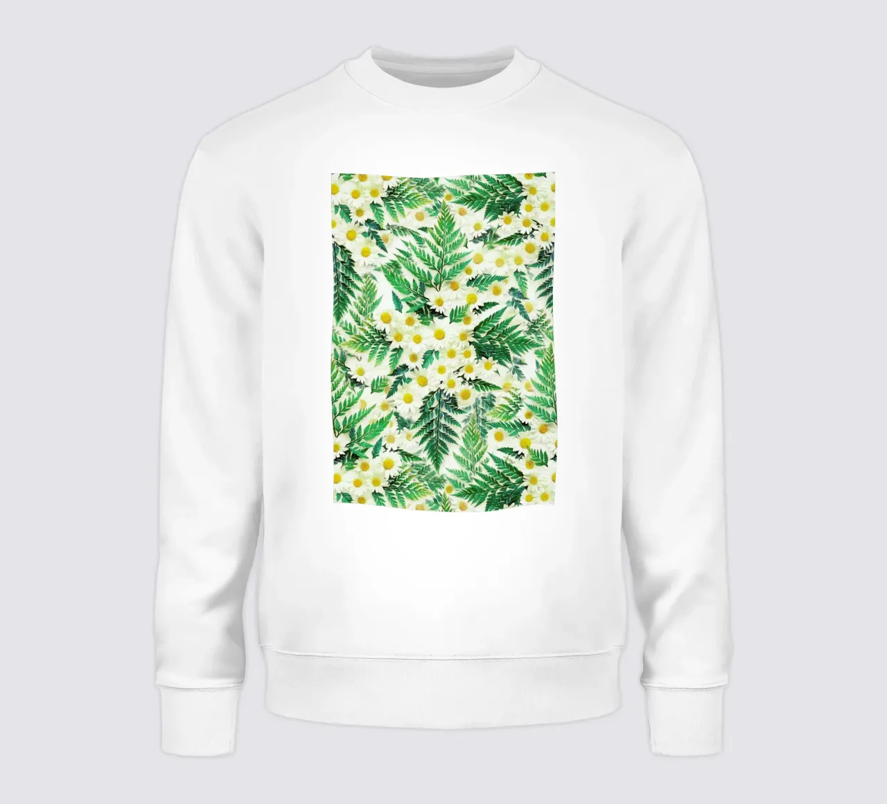 Textured Vintage Daisy And Fern felpa da Micklyn Le Feuvre