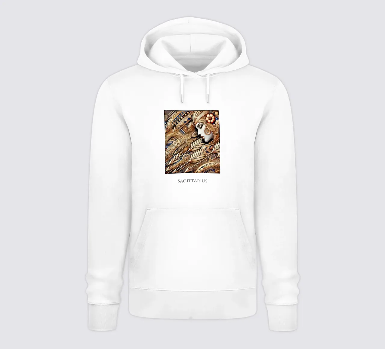 Segno zodiacale Sagittario felpa con cappuccio da Art-Nouveau-Dsg
