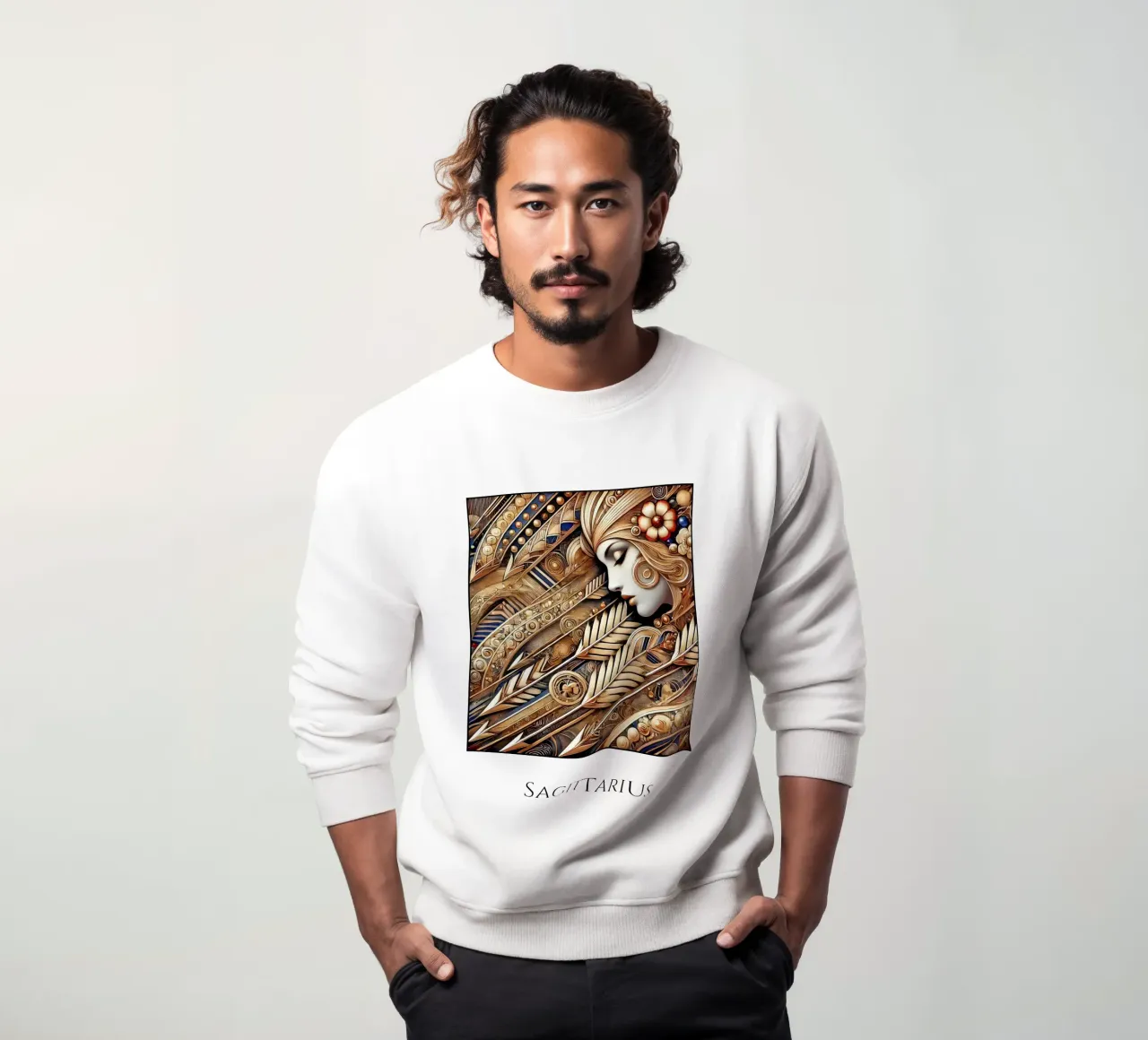 Segno zodiacale Sagittario felpa da Art-Nouveau-Dsg