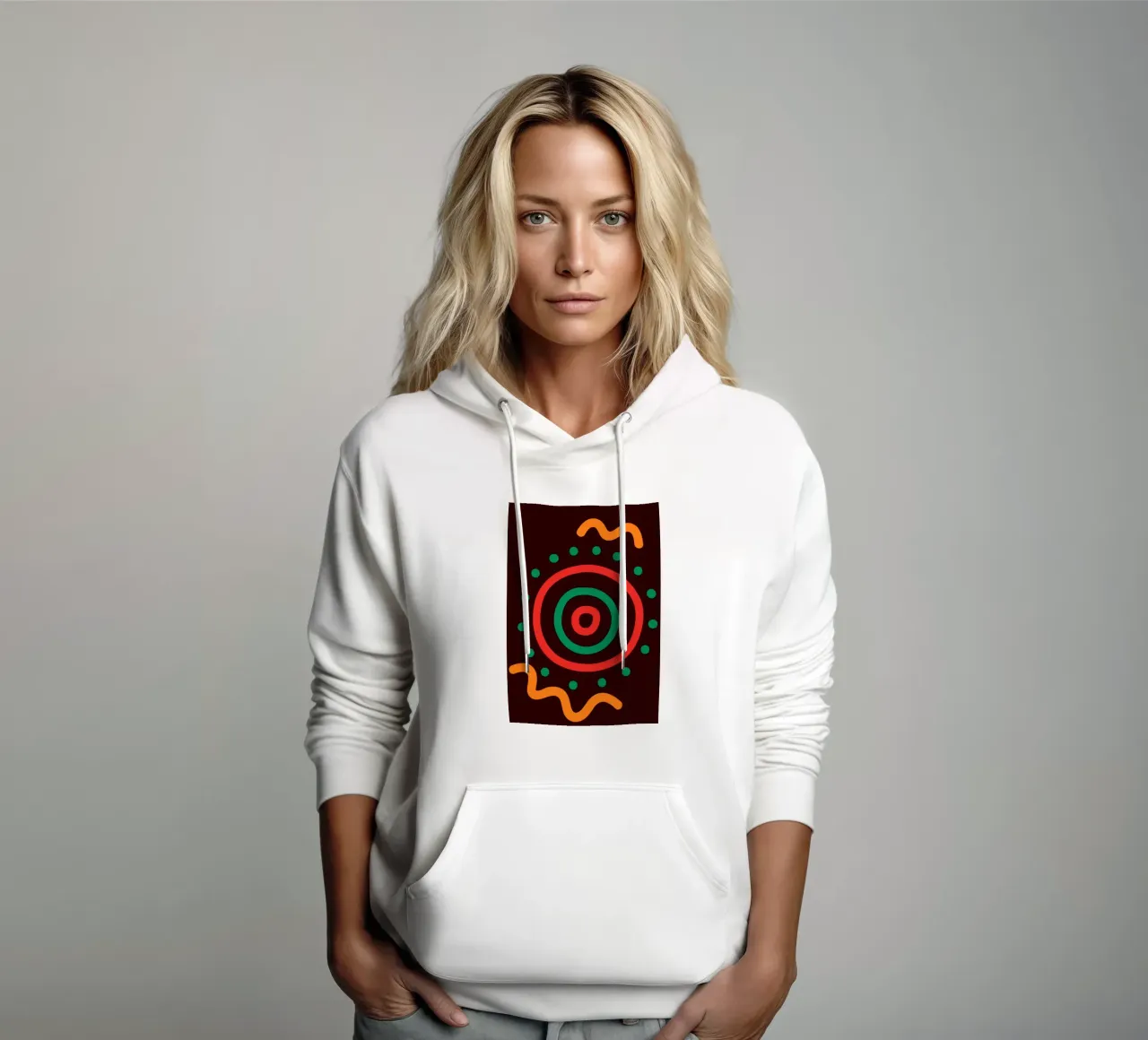 Afro circles felpa con cappuccio da LisaArtes