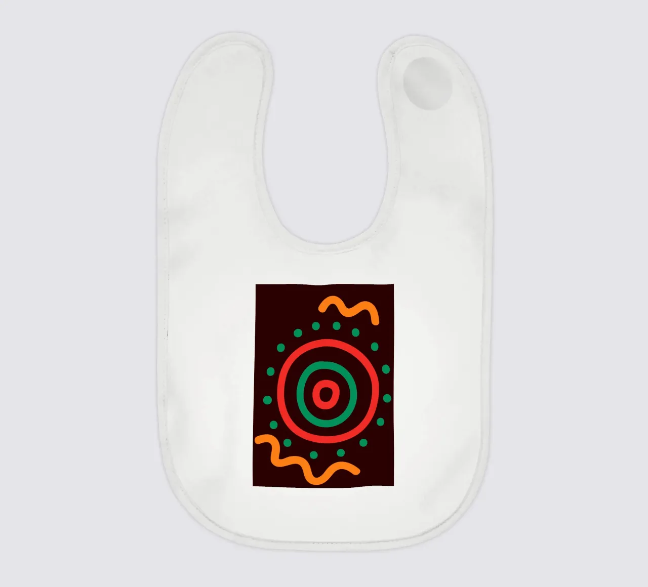 Afro circles bavaglino da LisaArtes