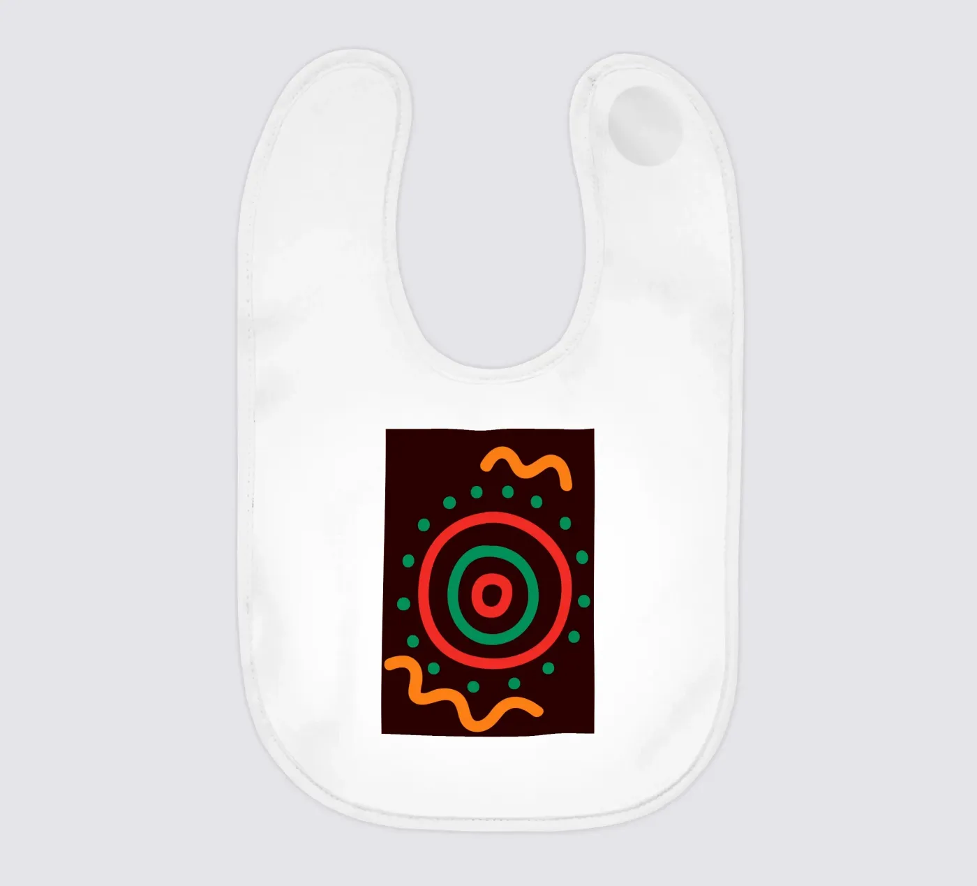 Afro circles bavaglino da LisaArtes