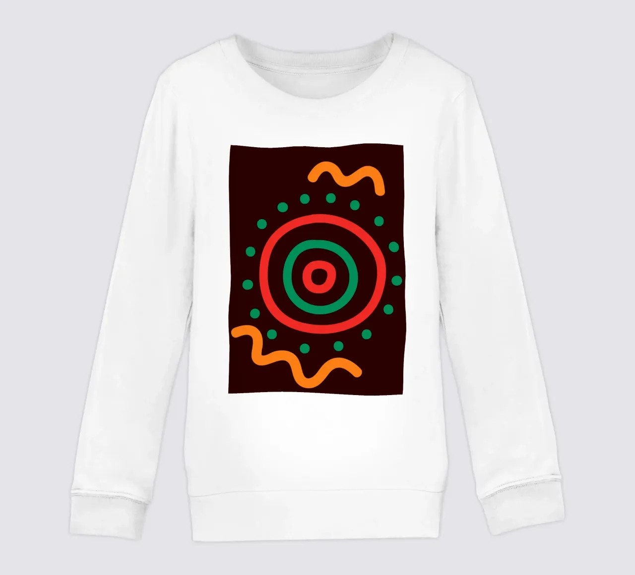 Afro circles felpa bambino da LisaArtes
