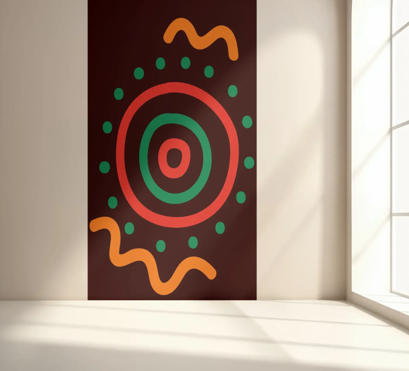 Afro circles fotobehang van LisaArtes