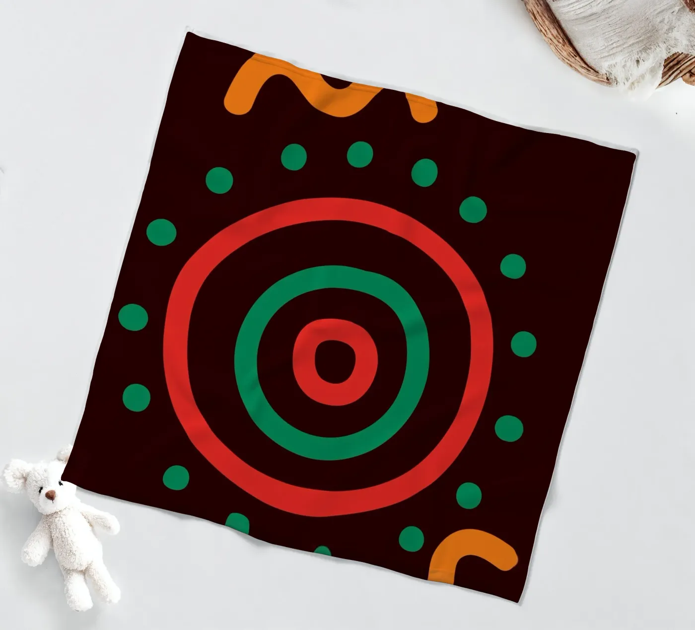 Afro circles Fleecedecke von LisaArtes