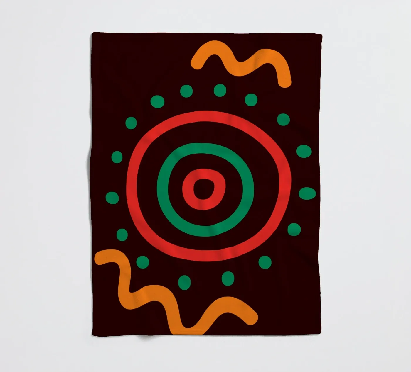 Afro circles Fleecedecke von LisaArtes