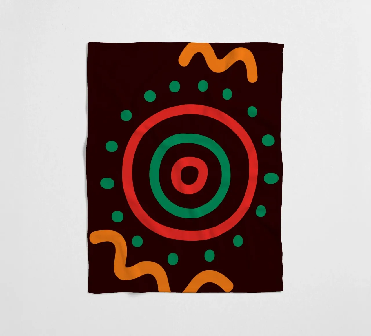 Afro circles coperta in pile da LisaArtes