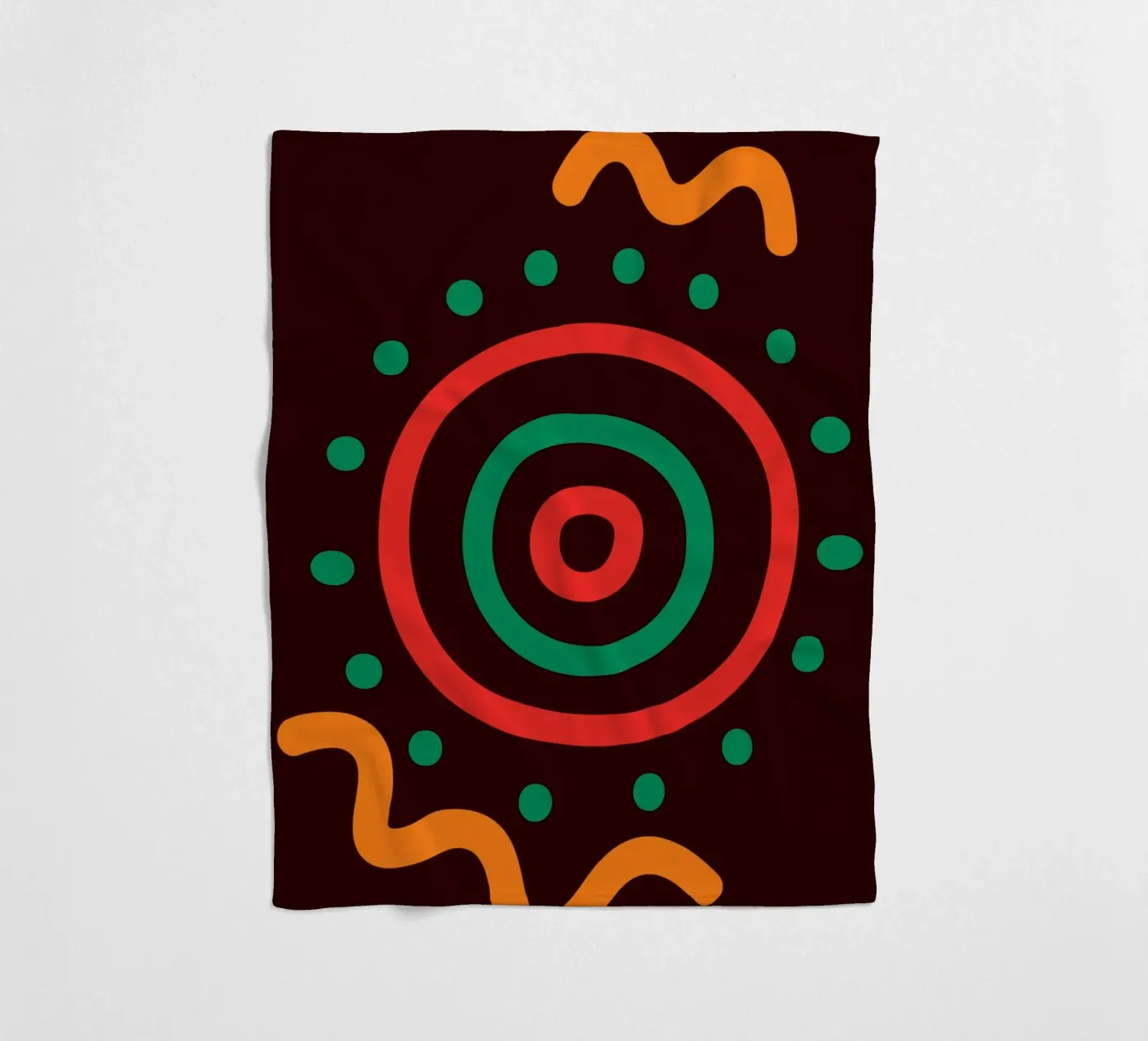 Afro circles Fleecedecke von LisaArtes