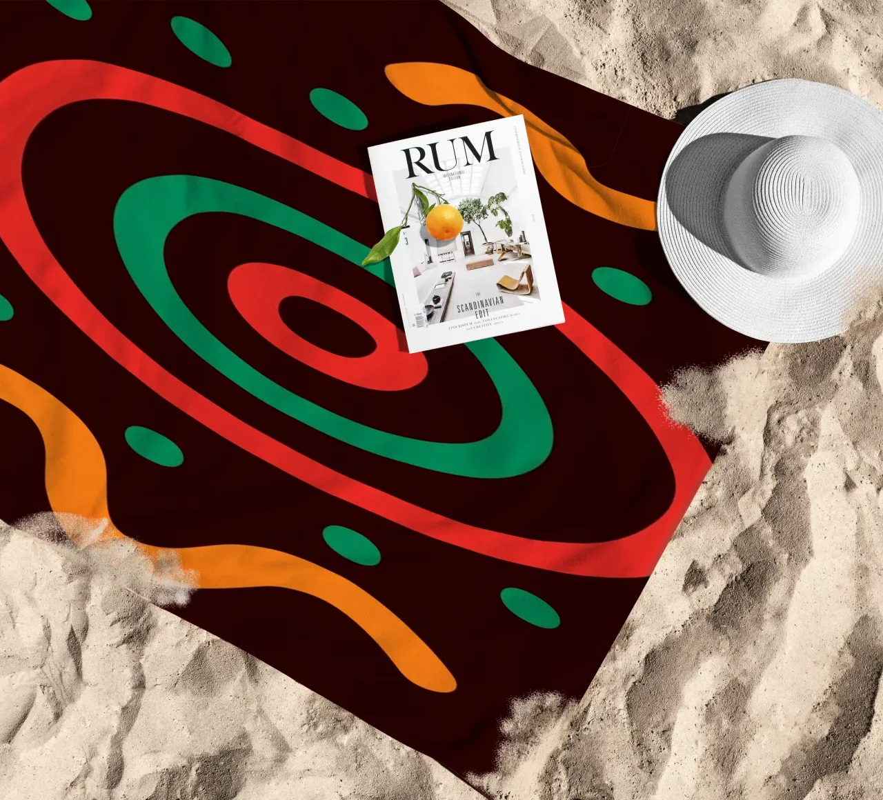 Afro circles telo mare da LisaArtes