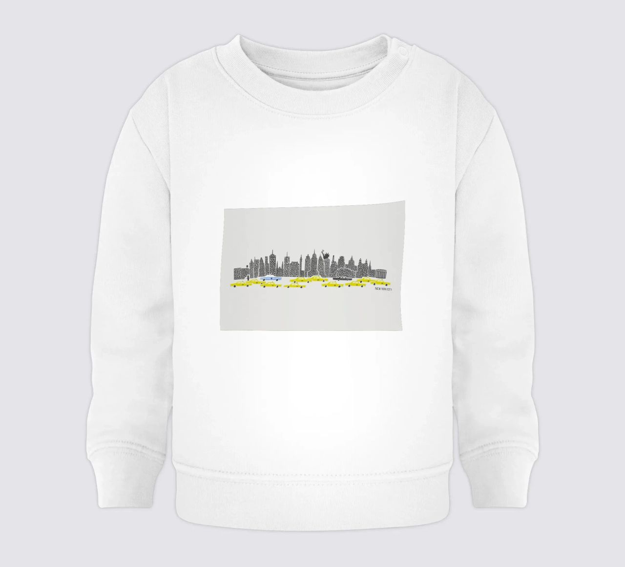 Panoramic New York sudadera de bebé de Fox & Velvet