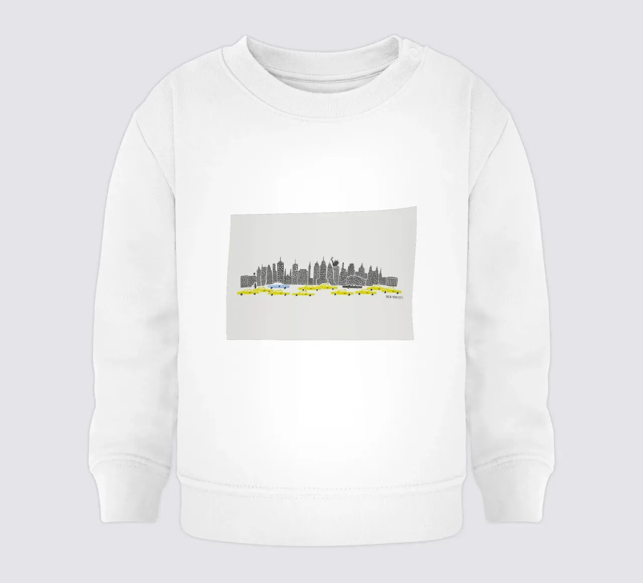 Panoramic New York felpa neonato da Fox & Velvet