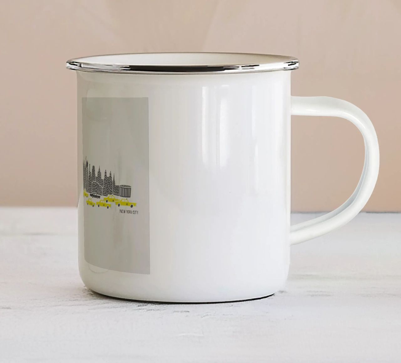 Panoramic New York tazza in smalto da Fox & Velvet