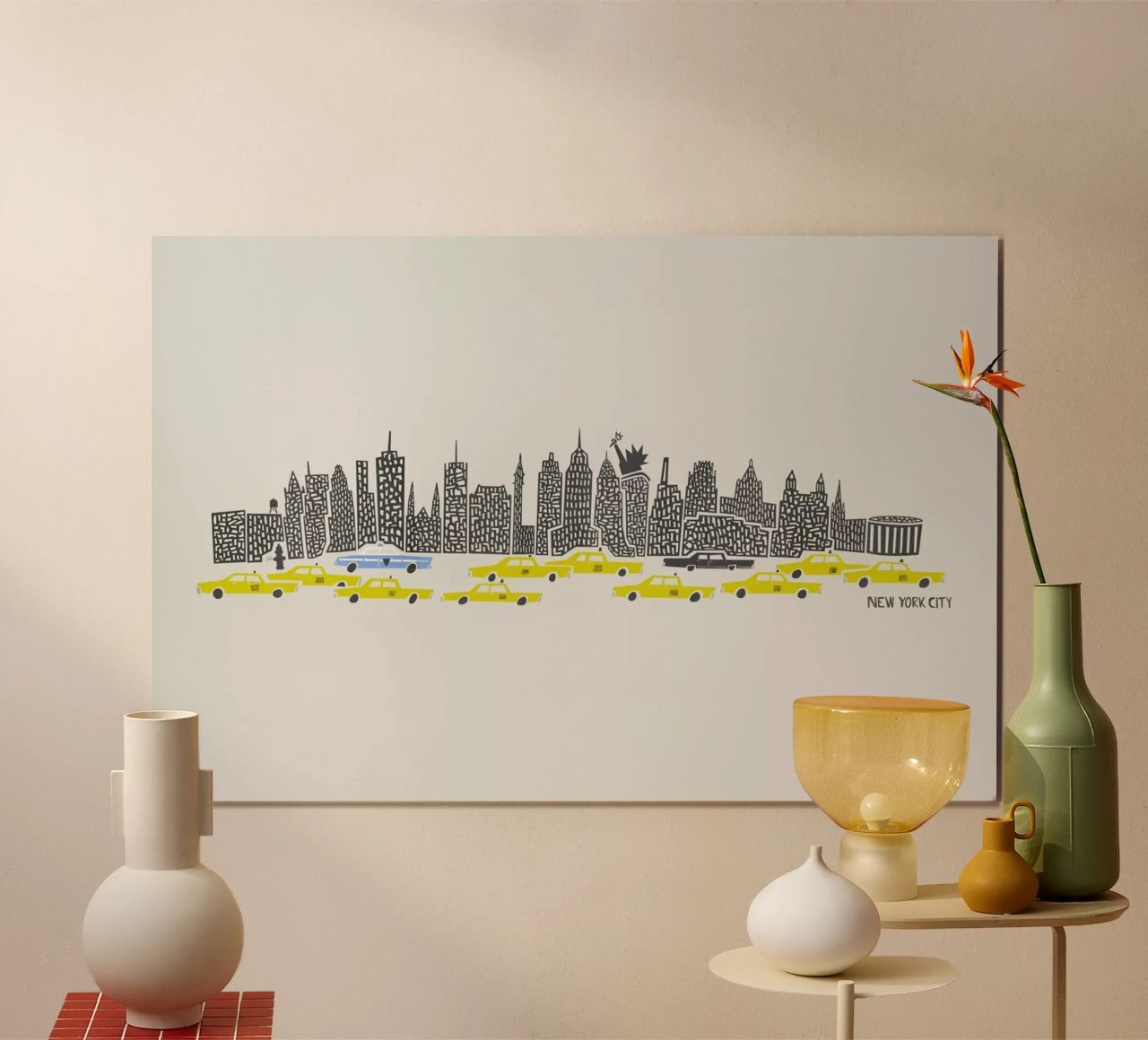 Panoramic New York poster de Fox & Velvet