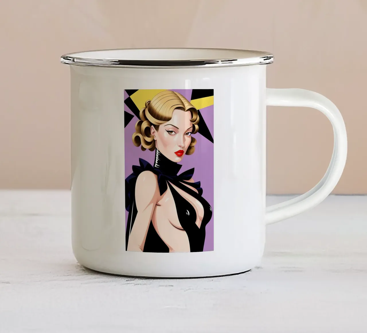 ART DÉCO - I RUGGENTI ANNI VENTI tazza in smalto da ART DECO