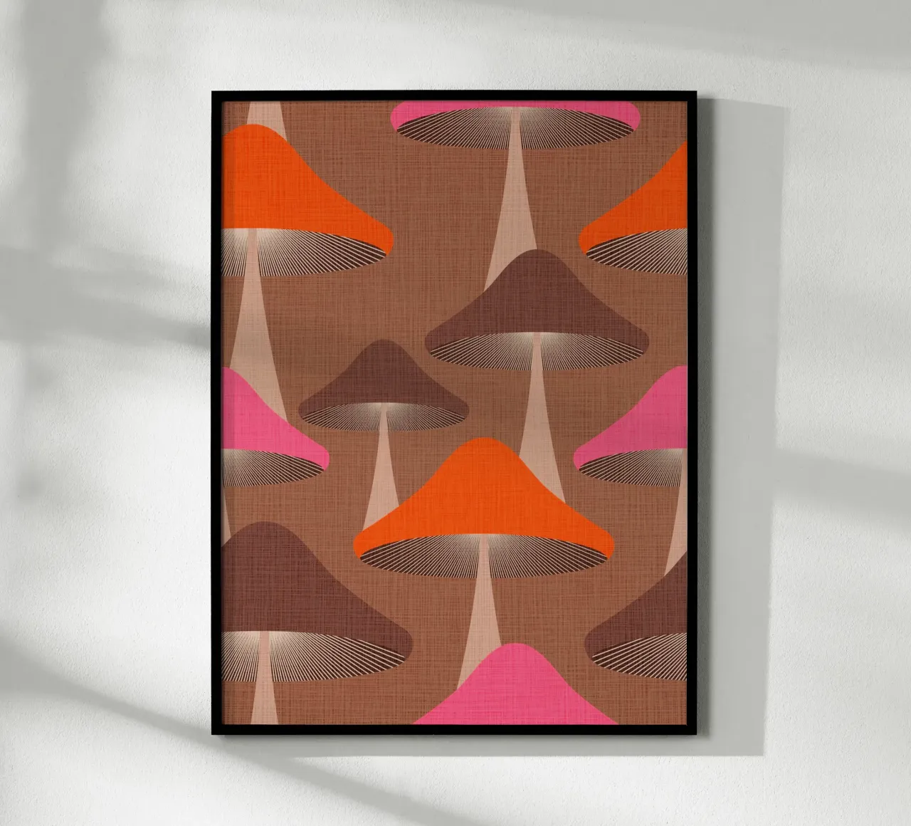 Surreale Mid Mod Fungi Design - Mousse Mocha carta hahnemühle da Dominique Vari