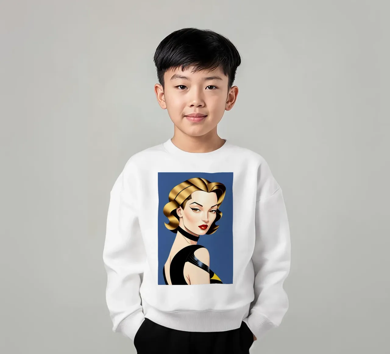 MODA RETRO VINTAGE felpa bambino da ART DECO