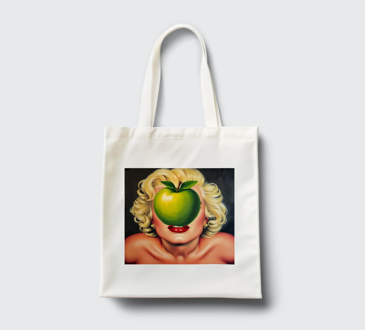 Das Geheimnis des Apfels: Eine Hommage an René Magritte Jutebeutel von Studio Mooodz