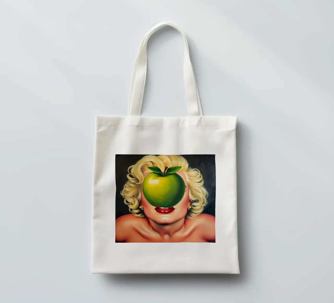 El secreto de la manzana: Homenaje a René Magritte tote bag de Studio Mooodz
