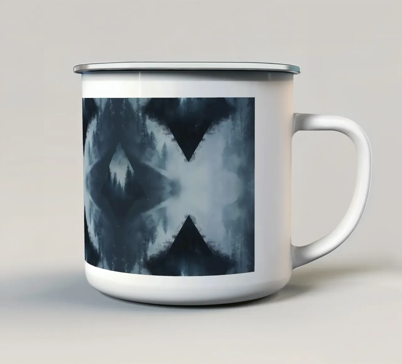 Snow emerge 3 - scatter tazza in smalto da The Quiet Senju