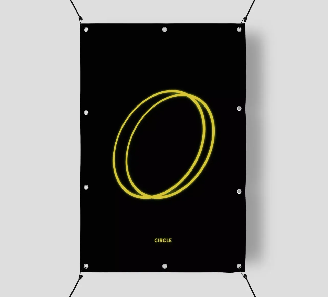 Neon Circle telo in pvc da In Full Color