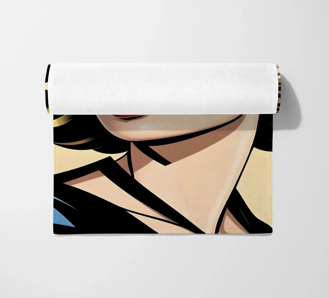 RITRATTO GRAFICO FEMMINILE telo mare da ART DECO