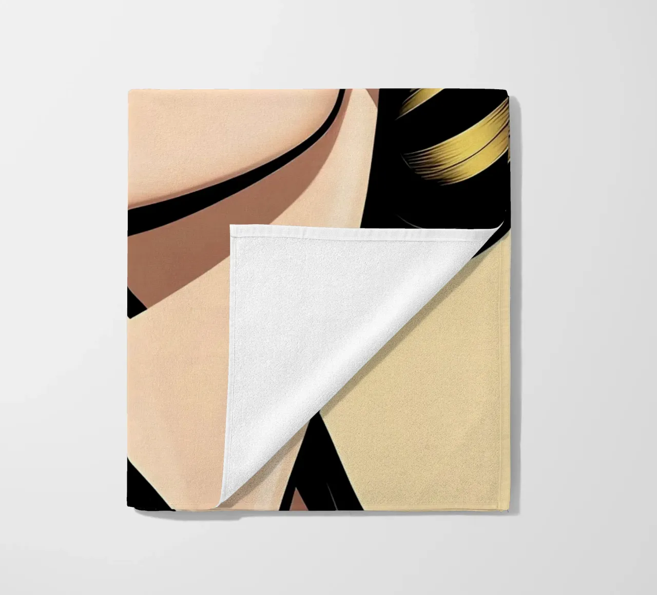 RITRATTO GRAFICO FEMMINILE telo mare da ART DECO