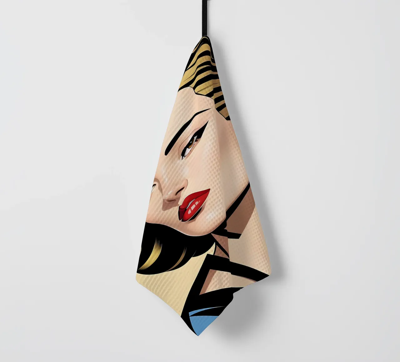 GRAFISCHES FRAUENPORTRÄT Geschirrtuch von ART DECO