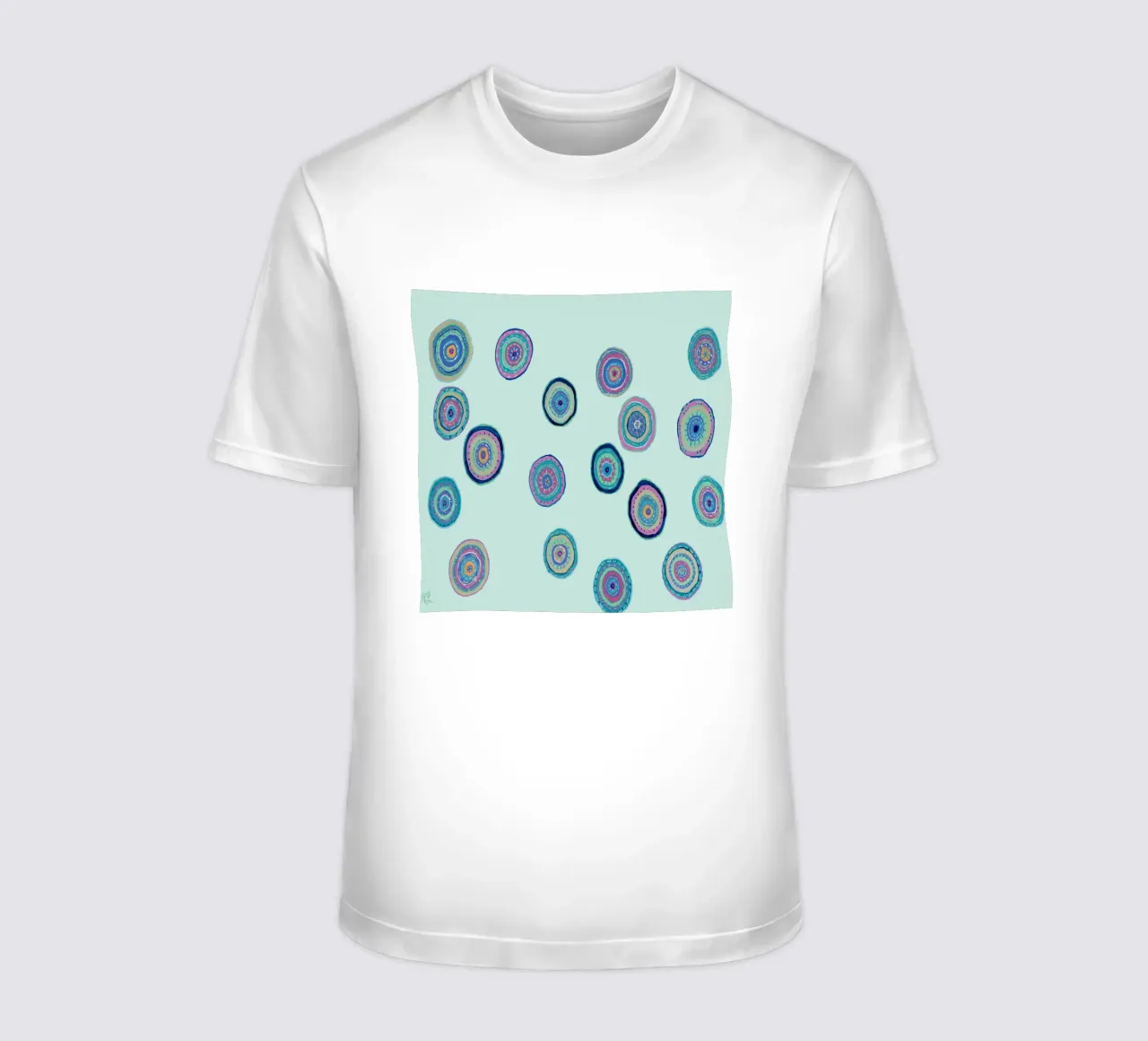 Orbite danzanti - Blu chiaro t-shirt da Helen Joynson
