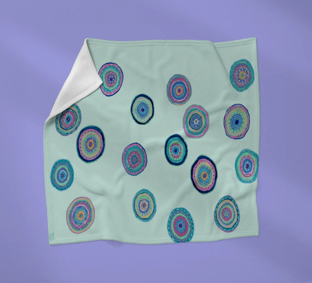Orbite danzanti - Blu chiaro coperta in pile da Helen Joynson