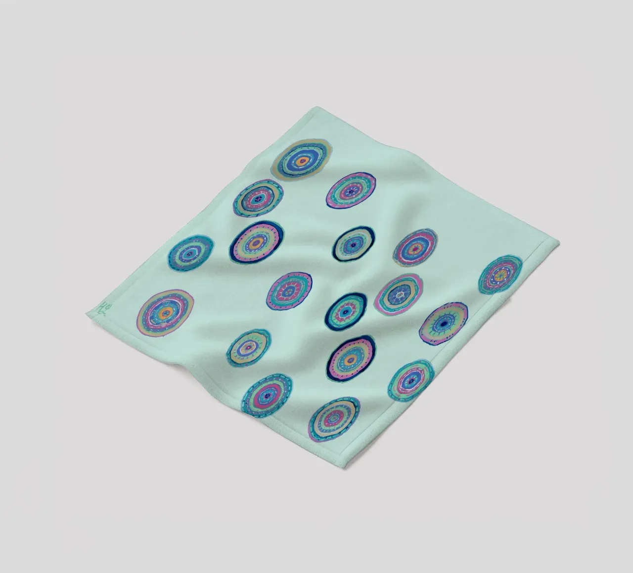 Orbite danzanti - Blu chiaro coperta in pile da Helen Joynson