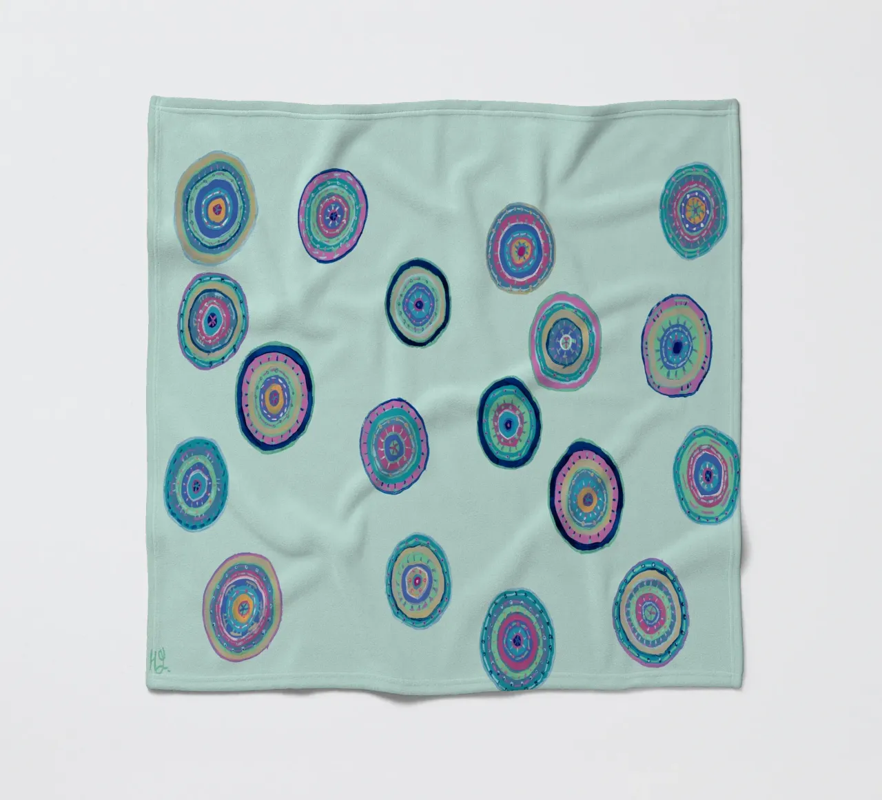 Orbite danzanti - Blu chiaro coperta in pile da Helen Joynson