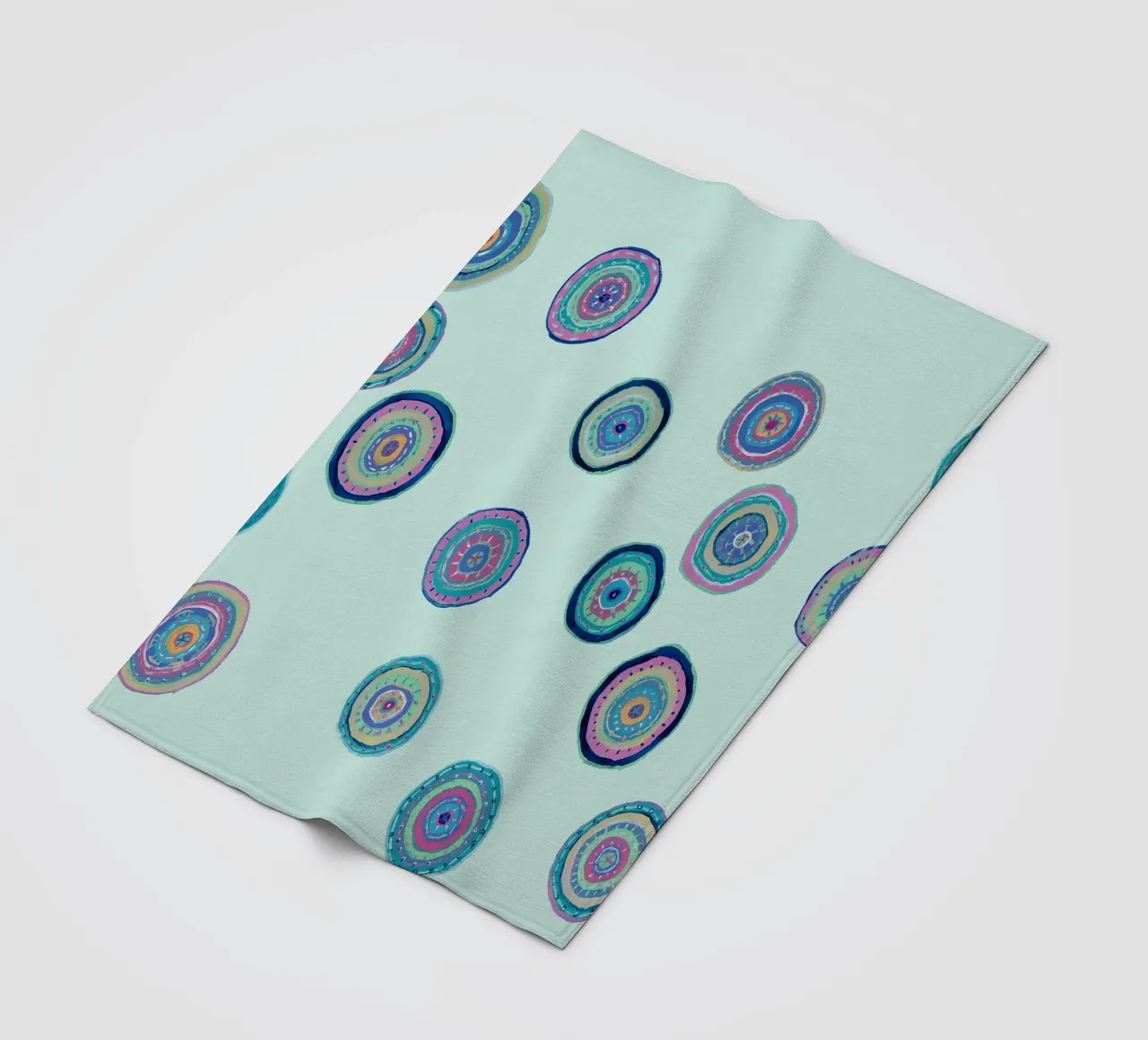 Orbite danzanti - Blu chiaro coperta in pile da Helen Joynson