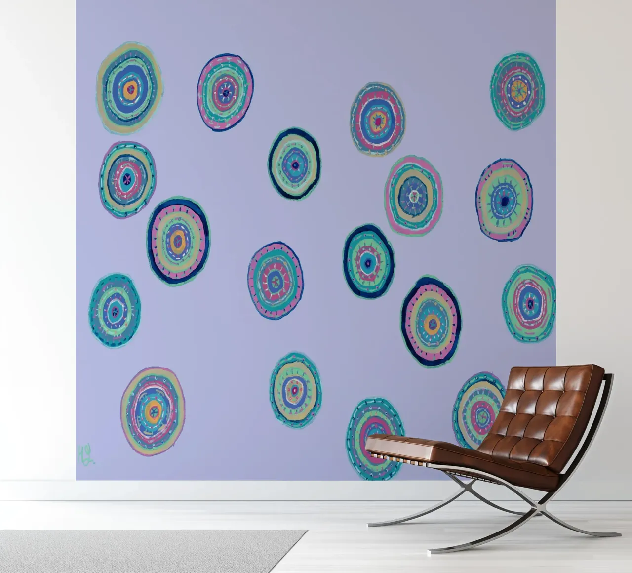 Dancing Orbs-Purple photo wallpaper by Helen Joynson