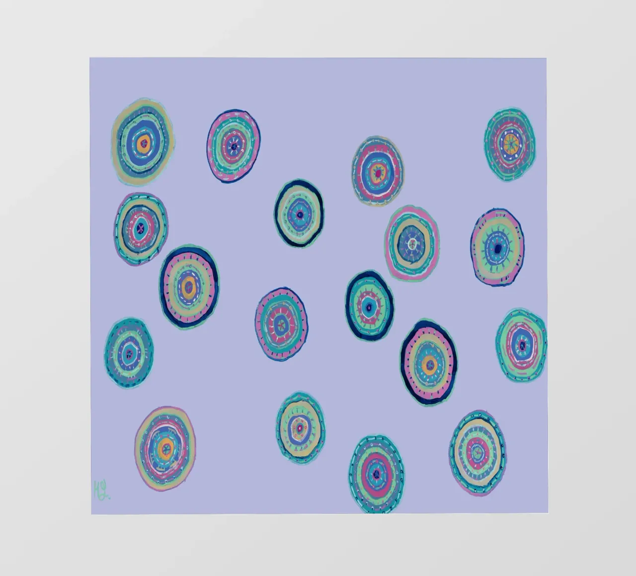 Dancing Orbs-Purple photo wallpaper by Helen Joynson