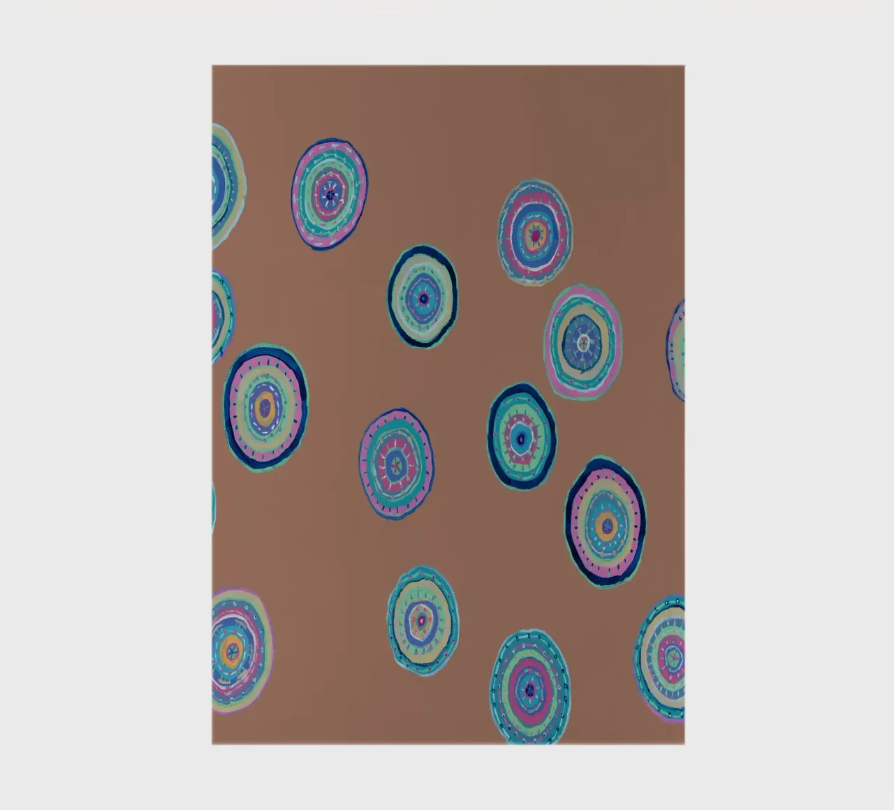 Dancing Orbs-Mocha Mousse notebook by Helen Joynson
