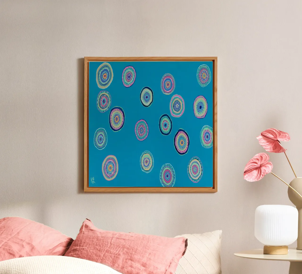 Dancing Orbs forex plate by Helen Joynson