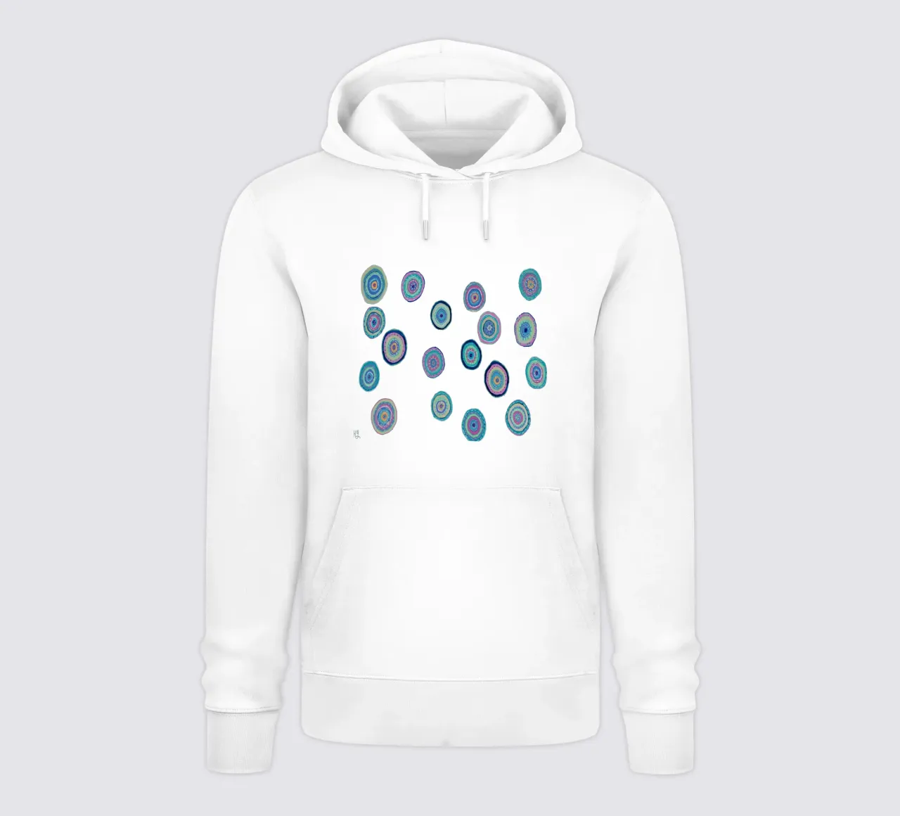 Dancing Orbs- sin fondo sudadera con capucha de Helen Joynson