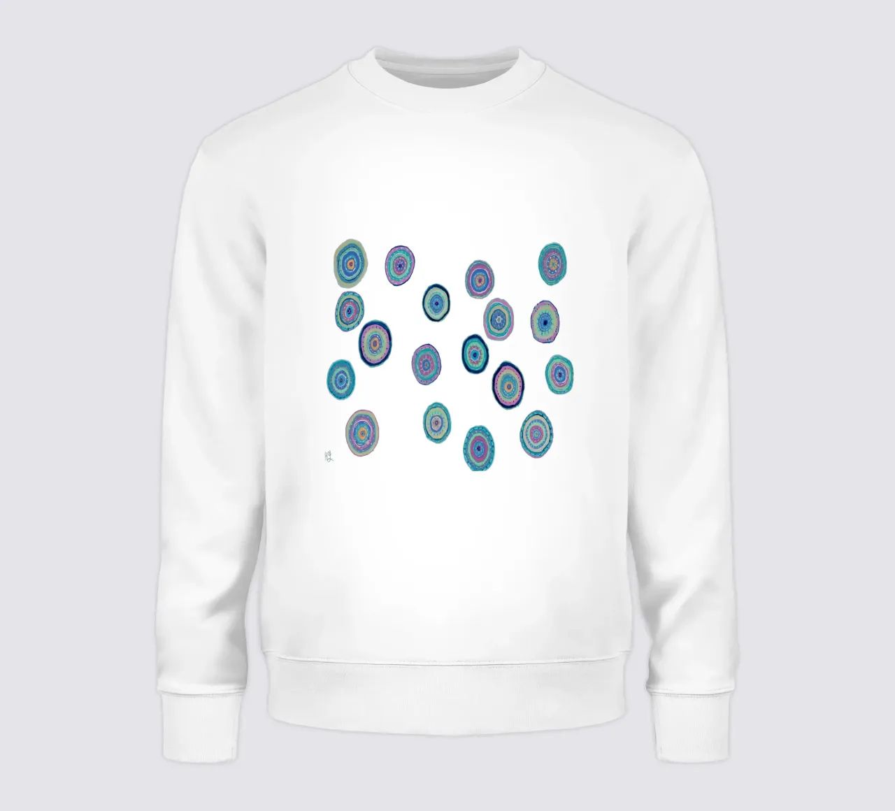 Dancing Orbs- sin fondo sudadera de Helen Joynson