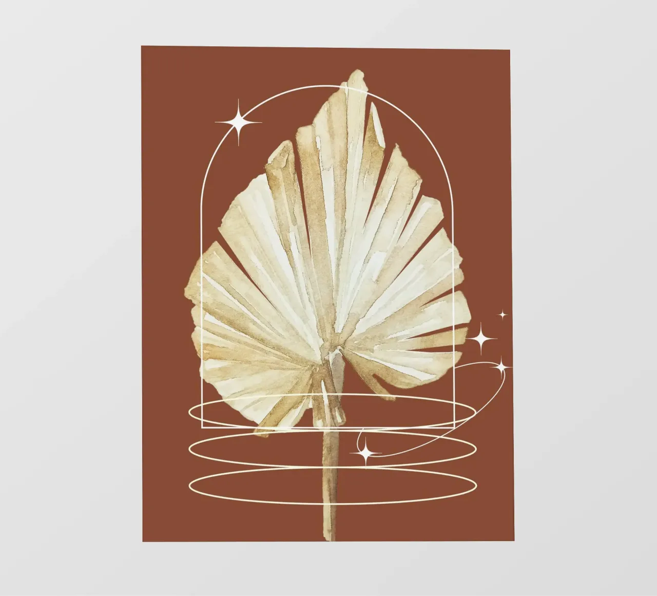 dried palm leaf pellicola backlit da ramosashop