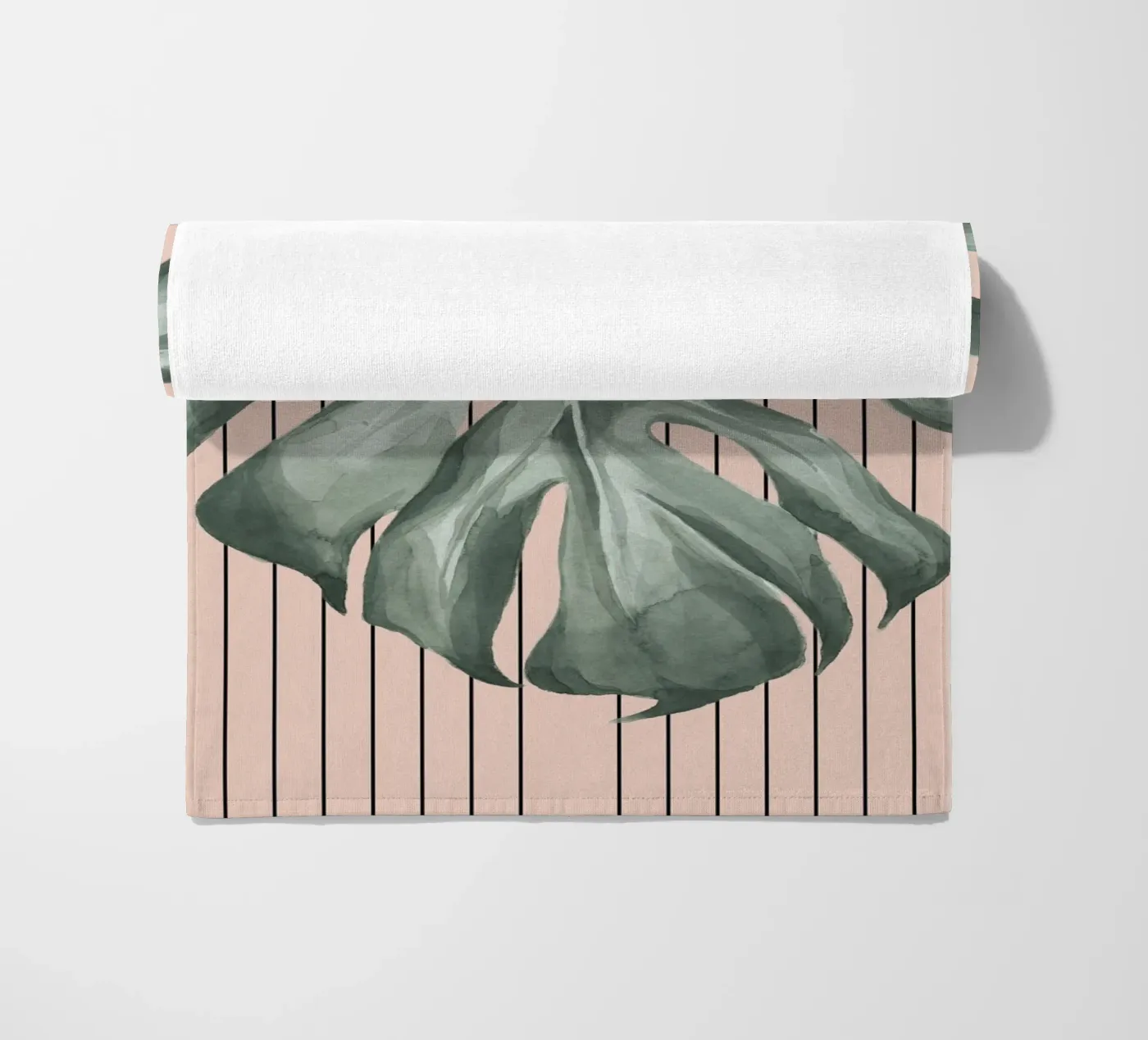 large monstera leaf serviette de plage de ramosashop