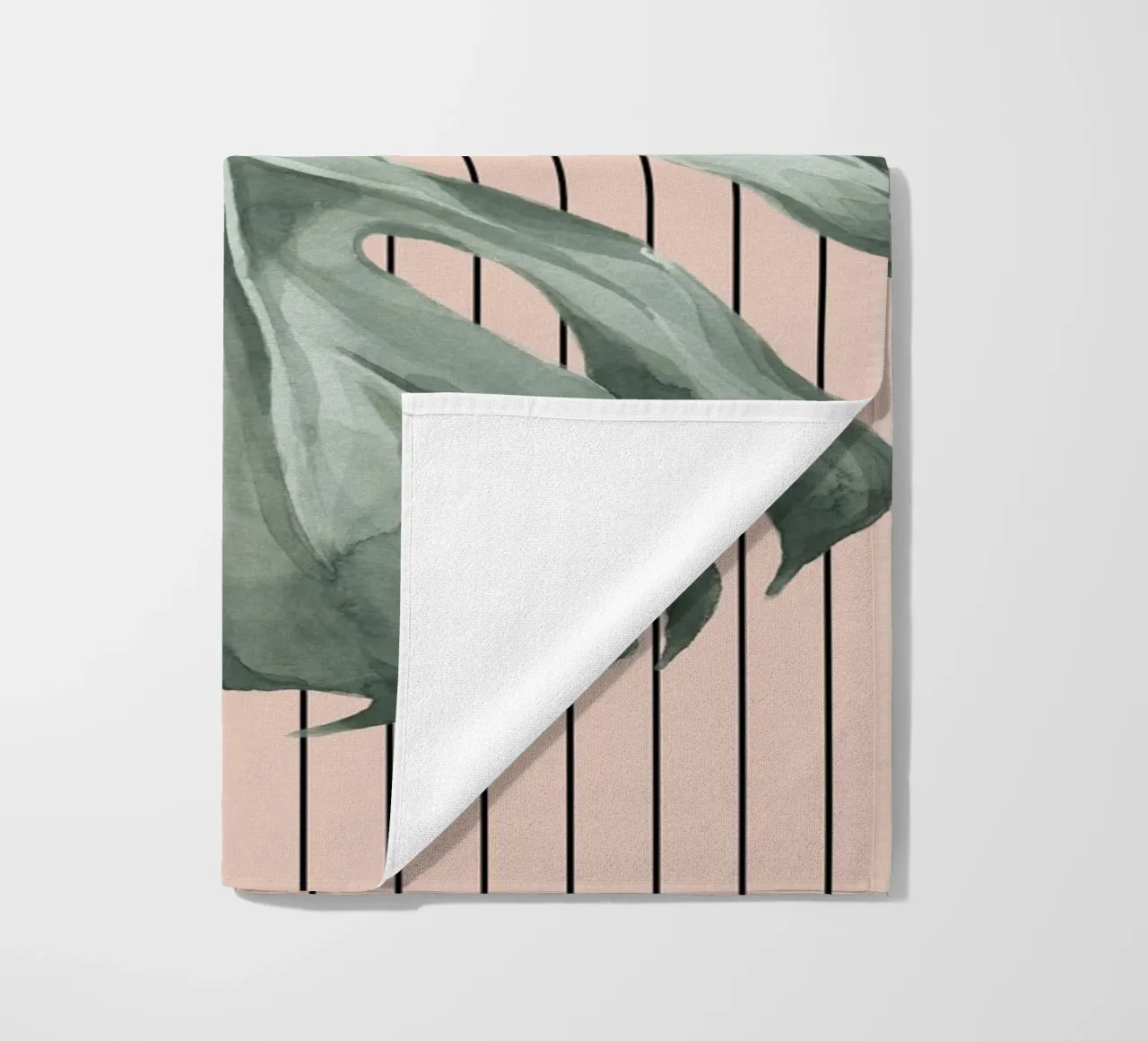 large monstera leaf telo mare da ramosashop