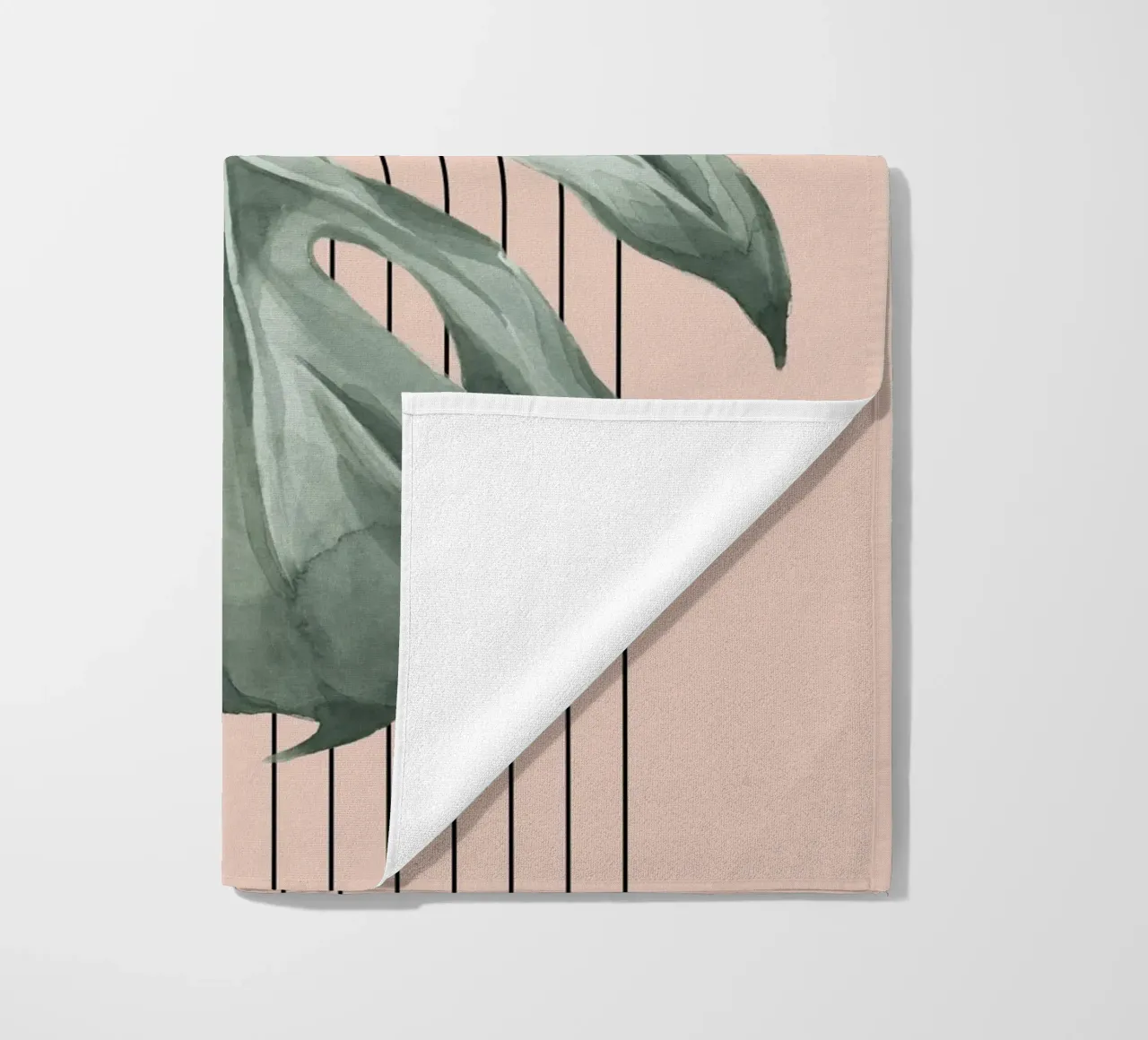 large monstera leaf telo mare da ramosashop