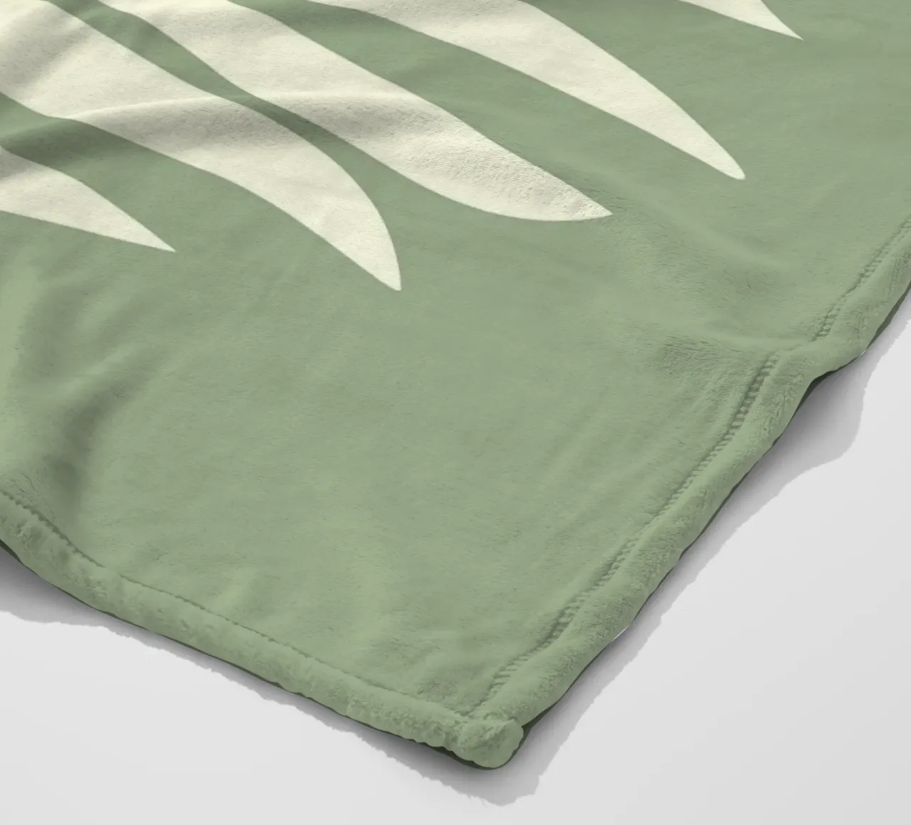 simple depiction of a pale leaf coperta in pile da ramosashop