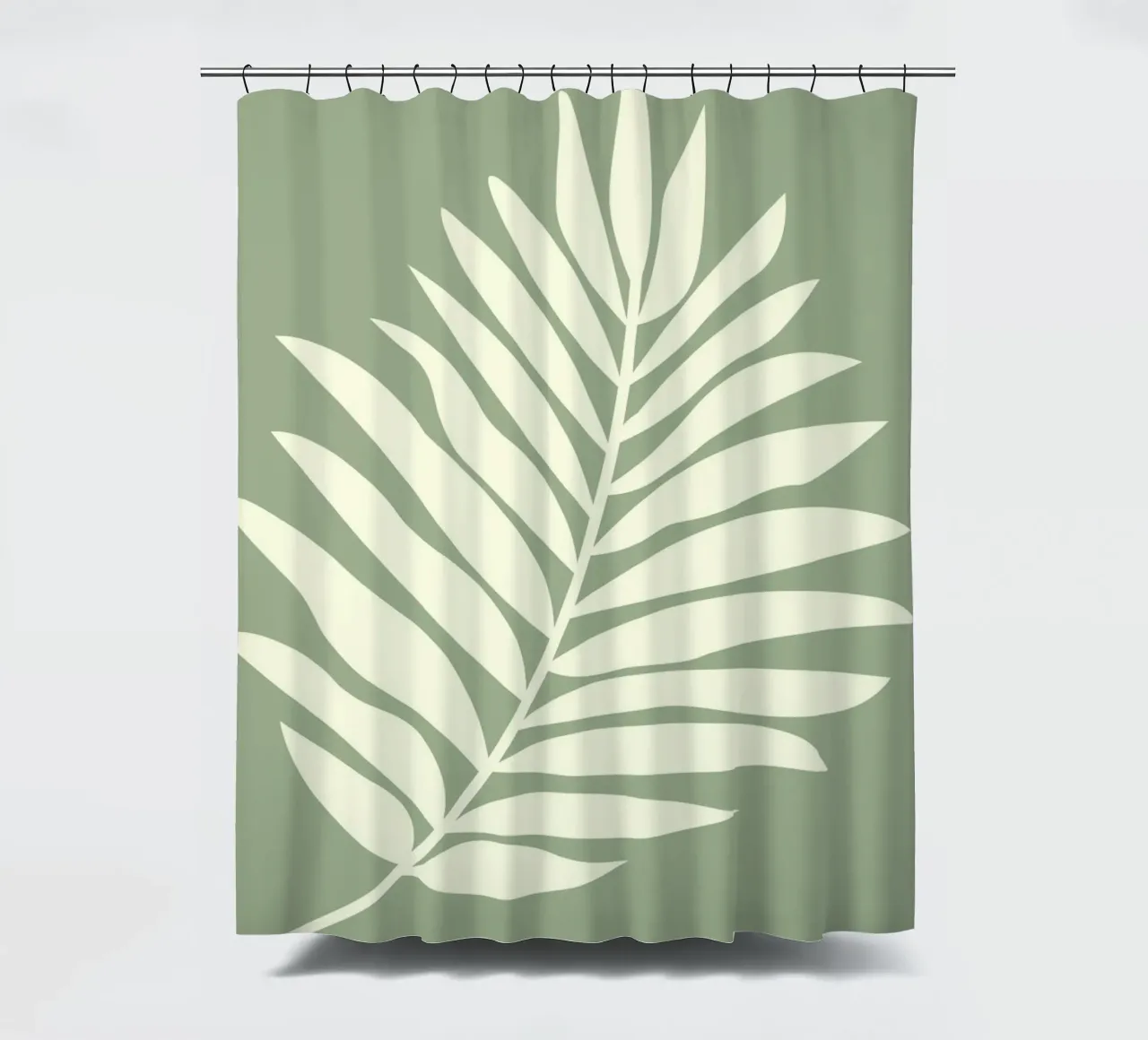 simple depiction of a pale leaf tenda da doccia da ramosashop