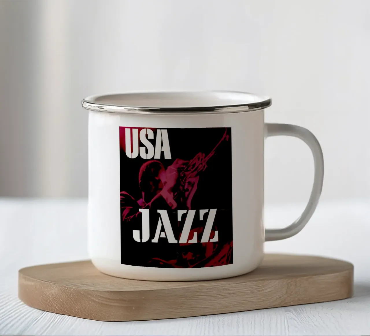 USA JAZZ tazza in smalto da ramosashop