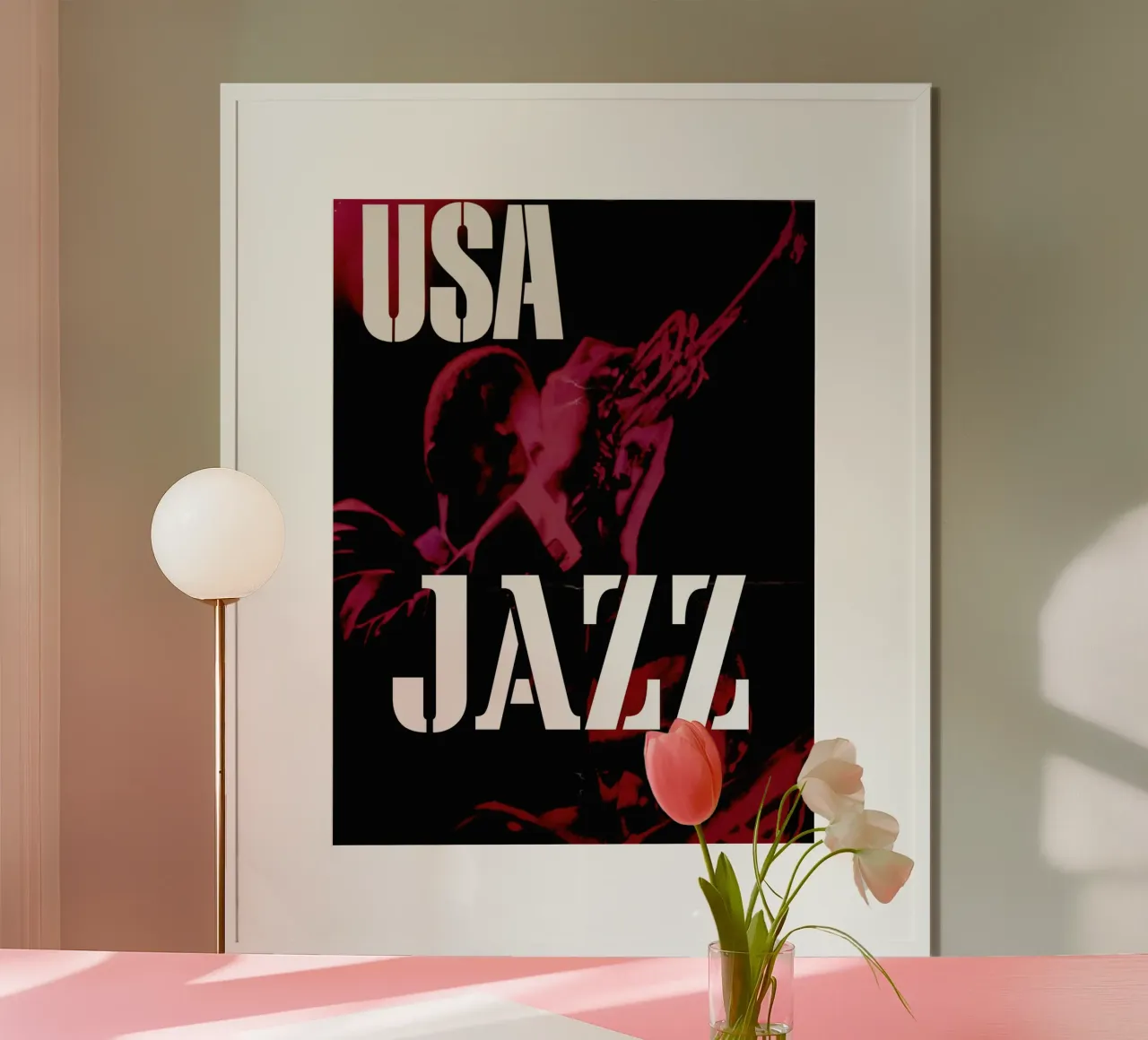 USA JAZZ poster con telaio in plastica da ramosashop
