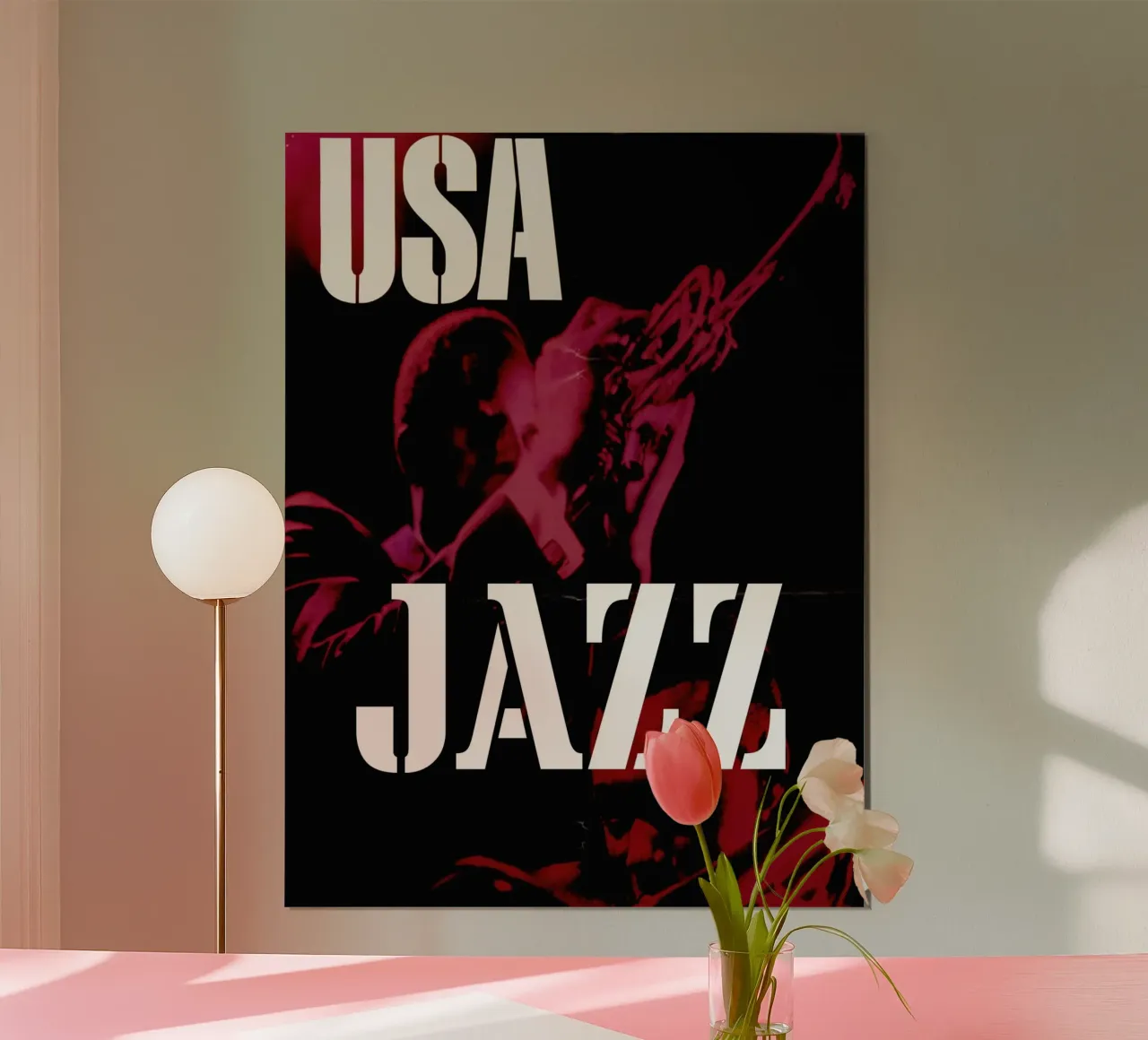 USA JAZZ poster con telaio in plastica da ramosashop